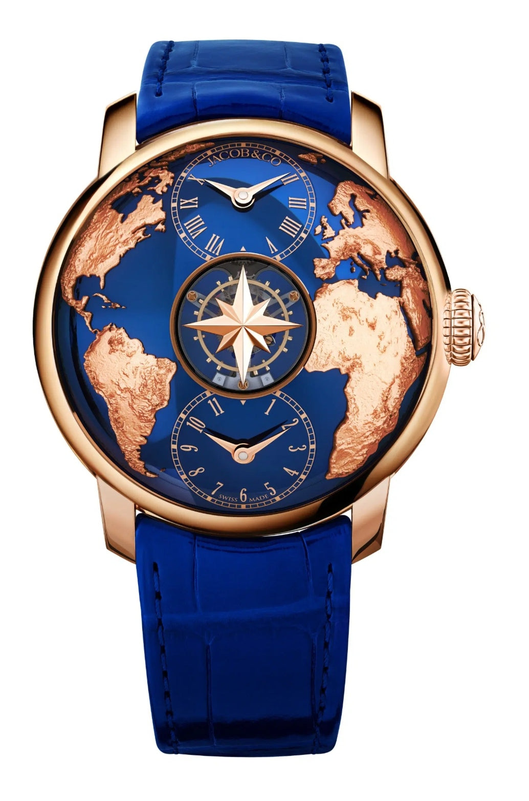 Jacob & Co. "The World Is Yours" Dual Time Zone  Ref :DT100.40.AA.AA.A
