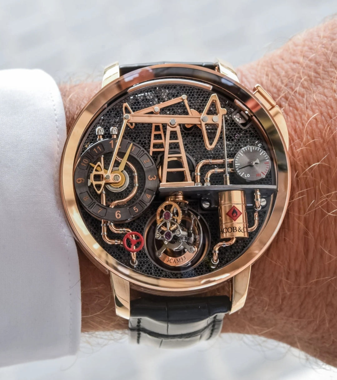 Jacob & Co. Oil Pump Tourbillon Automaton Ref: OI100.40.AA.AC.A