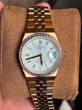 Rolex landweller oyster rose gold diamond bezel 36mm Ref :127285TBR